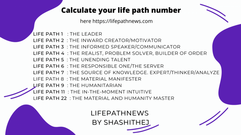 Life Path Number Calculator FREE 🎁 Numerology Calculator